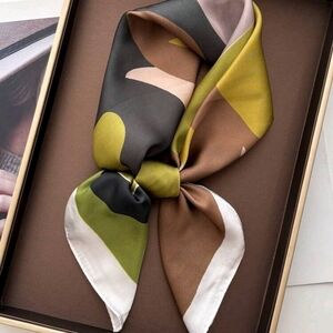 Elegant Multicolor Silk Scarf